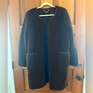 J.Crew fuzzy Coat